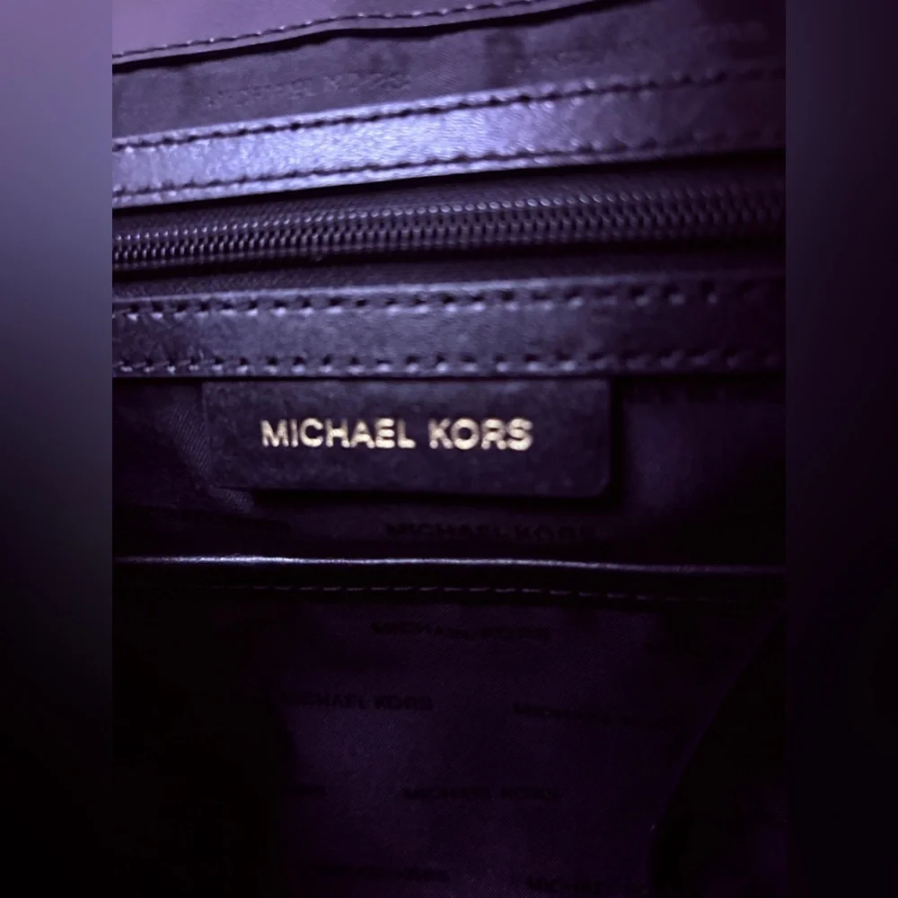 Michael Kors Black Leather Chain-Handle Shoulder Bag